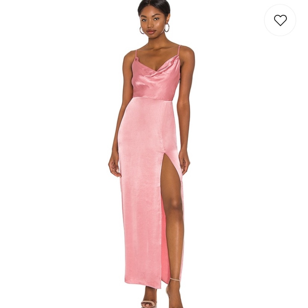 Lila Revolve gown in Muave Pink